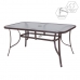 Dining Table Neila 150 x 90 x 72 cm Crystal Steel