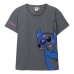 Dames-T-Shirt met Korte Mouwen Stitch Donker grijs Grijs