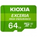 Cartão de Memória Micro SD com Adaptador Kioxia Exceria High Endurance Classe 10 UHS-I U3 Verde