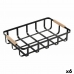 Multibrug kurv Confortime Sort 36 x 24,3 x 8 cm (6 enheder)