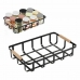 Multibrug kurv Confortime Sort 36 x 24,3 x 8 cm (6 enheder)