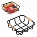 Multibrug kurv Confortime Sort 23 x 23 x 8 cm (6 enheder)