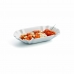 Bandeja de Aperitivos Quid Gastro Fun Blanco Cerámica 20,5 x 11 x 3,5 cm (12 Unidades) (Pack 12x)