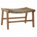 Banchetă DKD Home Decor   65 x 47 x 40 cm Natural Tec Plastic Maro Deschis