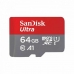 Mikro SD kortelė SanDisk SDSQUAB-064G-GN6MA