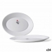 Recipiente de Cozinha Bormioli Toledo Branco Vidro Oval 30 x 21 x 2,7 cm (24 Unidades)