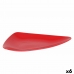 Snackdienblad Keramisch Rood 41 x 24 x 5 cm (6 Stuks)