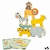 Stavebnicová hra + figúrky Woomax zvierat 16 Kusy 7 x 7 x 1,5 cm (6 kusov)