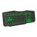 Clavier Esperanza EGK201G Noir Vert Monochrome Noir/Vert Anglais QWERTY