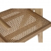 Esszimmerstuhl DKD Home Decor natürlich Teakholz Rattan (58 x 56 x 82 cm)