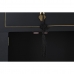 Mesa de Cabeceira DKD Home Decor Branco Preto Dourado Abeto Madeira MDF 45 x 36 x 66 cm