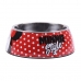 Comedouro para Cão Minnie Mouse Vermelho Melamina 180 ml Preto Metal