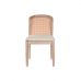 Dining Chair DKD Home Decor Beige Polyester 46 x 61 x 86 cm