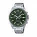 Horloge Heren Casio EFV-610D-3CVUEF Groen Zilverkleurig