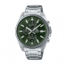 Relógio masculino Casio EFV-610D-3CVUEF Verde Prateado