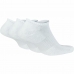 Meias Low-Cut Nike Everyday Cushioned 3 pares Branco