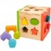 Detské drevené puzzle Woomax 15 x 15 x 15 cm (6 kusov)