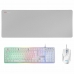 Teclado e Rato Mars Gaming MCPXWES Branco Qwerty espanhol QWERTY LED RGB