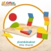 Houten Kinderpuzzel Woomax Vormen + 12 Maanden 16 Onderdelen (6 Stuks)