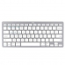 Keyboard Trust White Silver Spanish Qwerty