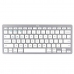 Teclado Trust Blanco Plateado Qwerty Español