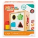 Puzzle Infantil de Madeira Woomax Formas 13,5 x 7,5 x 13 cm (6 Unidades)