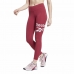 Legginsy Sportowe Damskie Reebok Identity Logo Czerwony