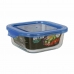 Lunchbox Quttin   Blauw 14 x 14 x 5,5 cm (12 Stuks)