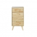 Cajonera DKD Home Decor Natural Madera de caucho Madera de Paulonia Madera MDF 40 x 30 x 78 cm