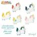 Puzzle di Legno per Bambini Mr. Wonderful Unicorno + 3 anni 3 Pezzi (12 Unità)