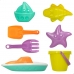 Set de jouets de plage Colorbaby 7 Pièces Bateau polypropylène (24 Unités)