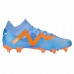 Chaussures de Football pour Adultes Puma Future Match Fg/Ag  Glimmer Bleu Orange Femme