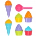 Conjunto de brinquedos de praia Colorbaby 15 Peças Moldes Gelado Cupcake (24 Unidades)