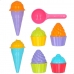 Strandspeelgoedset Colorbaby 15 Onderdelen Mallen IJs Cupcake (24 Stuks)