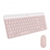 Näppäimistö ja hiiri Logitech MK470 Slim Combo Pinkki Espanjalainen Qwerty