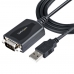 Kabel USB naar Seriële Poort Startech 1P3FPC-USB-SERIAL Zwart