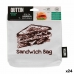 Gjenbrukbar matpose Quttin Sandwich 18 x 18 x 2 cm (24 enheter)