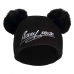 Hatt Mickey Mouse Double Pom Svart