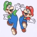 Krekls ar Īsām Piedurknēm Bērniem Super Mario Mario and Luigi Balts