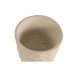 Cache-pot Home ESPRIT Beige Fibre de Verre Scandinave 36,5 x 36,5 x 63 cm