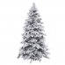 Pom de Crăciun Alb Verde PVC Metal Polietilenă Ninsoare 240 cm