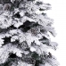 Joulupuu Valkoinen Vihreä PVC Metalli Polyetyleeni 210 cm