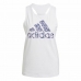 Tričko bez rukávů pro ženy Adidas U4U Aeroready Bílý