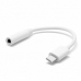 Adaptador USB-C a Jack 3.5 mm PcCom Essential Blanco 10 cm