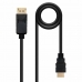 DisplayPort - HDMI Kábel NANOCABLE 10.15.4303 Fekete 3 m