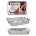 Set Keukenservies Wegwerpbaar Aluminium 22 x 15,6 x 4,8 cm (12 Stuks)