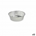 Ensemble de plats pour la cuisine Jetable Rond Aluminium 25 x 8 x 25 cm (12 Unités)