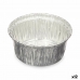 Ensemble de plats pour la cuisine Jetable Rond Aluminium 8,5 x 8 x 8,5 cm (12 Unités)