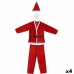 Costume per Adulti Babbo Natale Taglia unica Bianco Rosso (4 Unità)