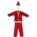 Costume per Adulti Babbo Natale Taglia unica Bianco Rosso (4 Unità)